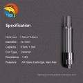 Fast shipping DHL lead free cartridge empty cbd DDP full glass 510 thread cartridges AG03 thick oil 1ml vape cartridge